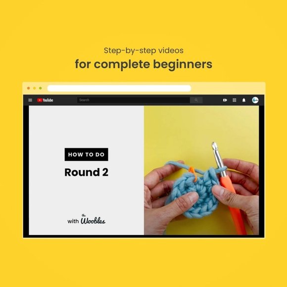 Fred the Dinosaur Beginner Crochet Kit - Picture 8 of 14